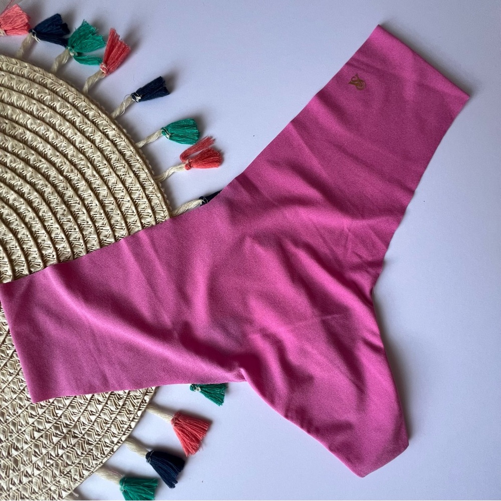Victoria's Secret No-Show Thong Panty Pink Peony XL NEW